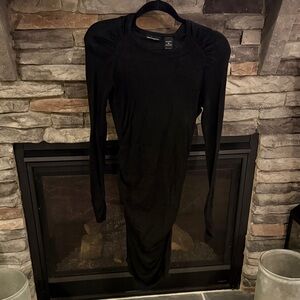 Moda International Black Long Sleeve Dress